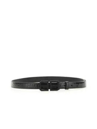 BB Hourglass Leather Belt Black - BALENCIAGA - BALAAN 2