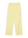 Poplin Pajamas Organic Cotton Straight Pants Lemonade - TEKLA - BALAAN 1