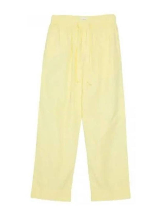 Poplin Pajamas Organic Cotton Straight Pants Lemonade - TEKLA - BALAAN 1