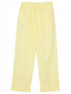 Poplin Pajamas Organic Cotton Straight Pants Lemonade - TEKLA - 1