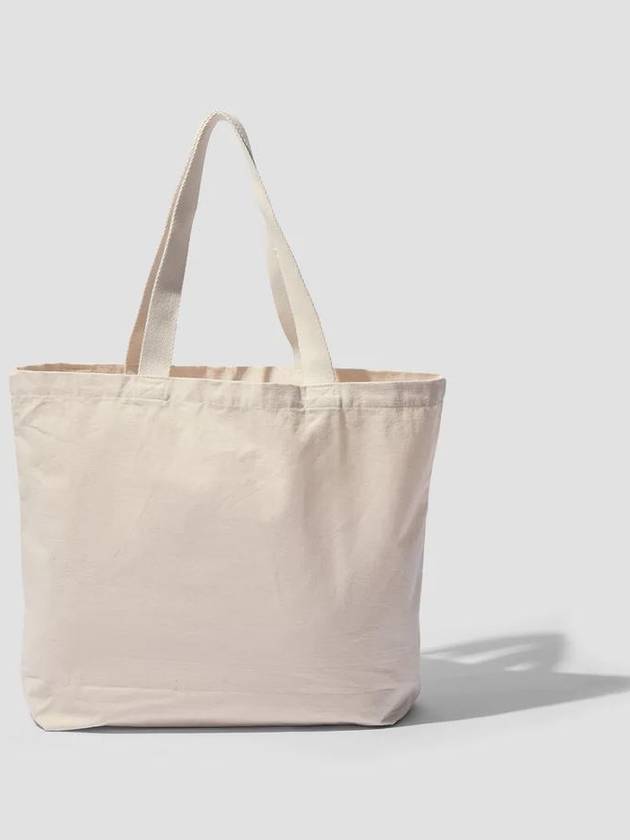 Cafe Kitsune Canvas Tote Bag Latte - MAISON KITSUNE - BALAAN.