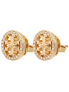 Miller Crystal Stud Earrings Gold - TORY BURCH - BALAAN 2