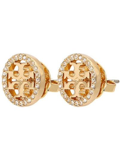 Miller Crystal Stud Earrings Gold - TORY BURCH - BALAAN 2