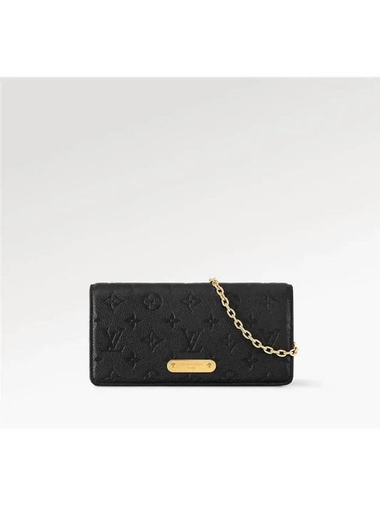 On Chain Lily Monogram Long Wallet Black - LOUIS VUITTON - BALAAN 2