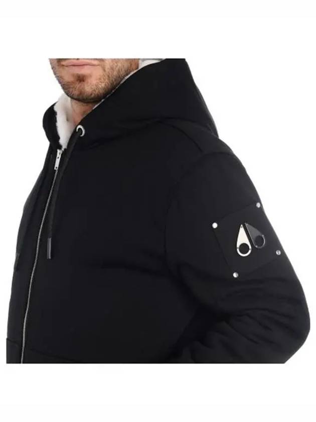 Classic Bunny Zip Up Hoodie White Lining Black - MOOSE KNUCKLES - BALAAN 3