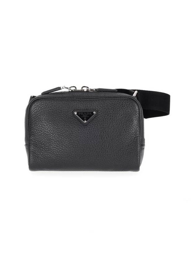 Leather Cross Bag Black - PRADA - BALAAN 2