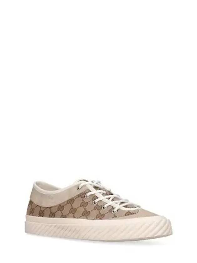 TORTUGA GG detail canvas low sneakers - GUCCI - BALAAN 3