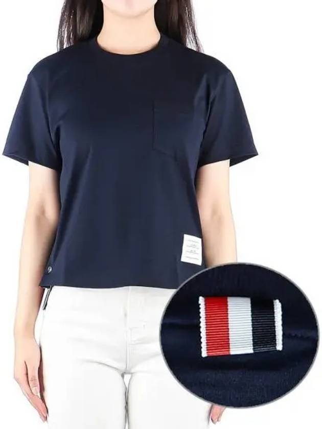 Women s short sleeve t shirt 270935 - THOM BROWNE - BALAAN 1