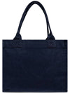 Logo Tote Bag Shoulder Navy Women s - GANNI - BALAAN 3