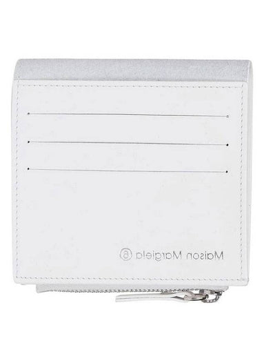 Logo Bifold Half Wallet White - MAISON MARGIELA - BALAAN 1