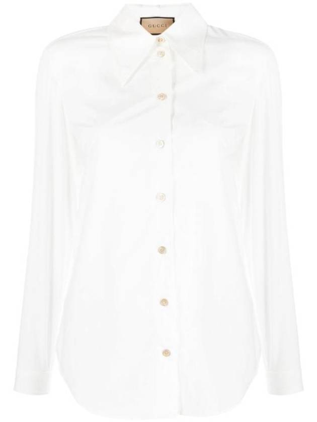 Cotton Shirt White - GUCCI - BALAAN 2