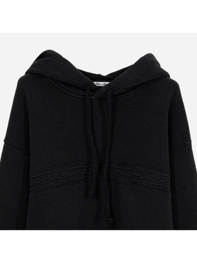 Printed Hooded Sweatshirt Hoodie Black FNWNSWEA000298 - ACNE STUDIOS - BALAAN 2