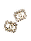 CC Logo Octagonal Pendant Earrings Gold - CHANEL - BALAAN 1