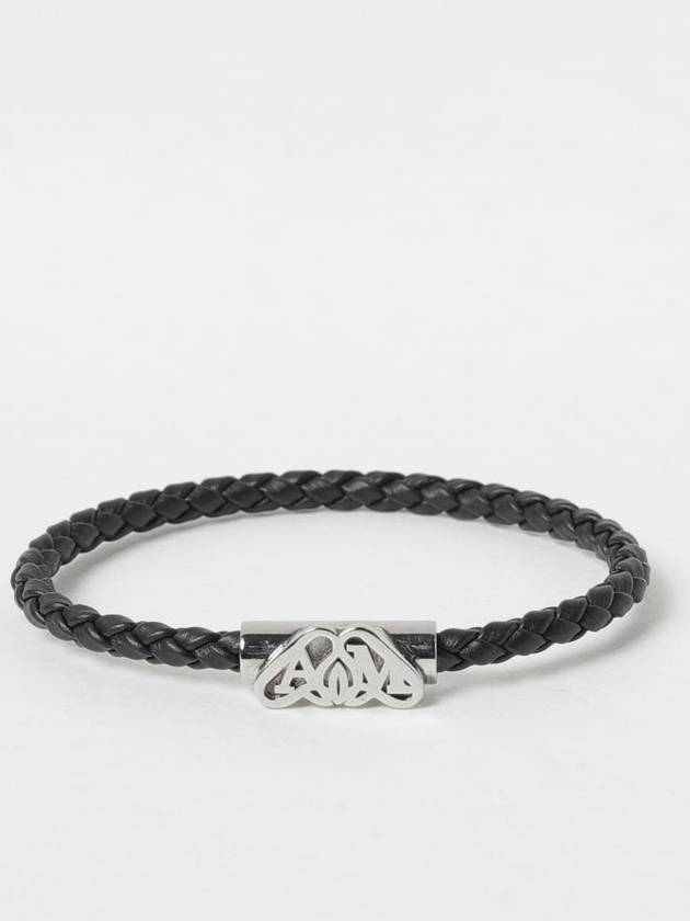 Bracciale Alexander McQueen in pelle intrecciata - ALEXANDER MCQUEEN - BALAAN 1