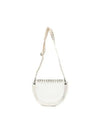 Banner Perforated Shoulder Bag White - GANNI - BALAAN 3