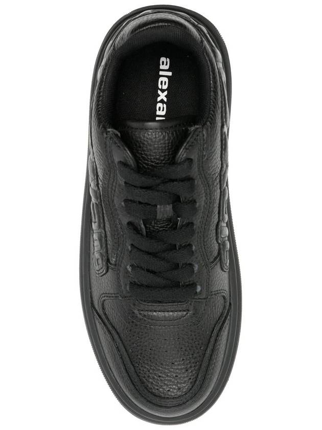 Cloud Leather Low Top Sneakers Black - ALEXANDER WANG - BALAAN 5