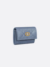 Dior Jolie Glycine Denim Blue Cannage Sheepskin Card Wallet S3102UNJB - DIOR - BALAAN 2