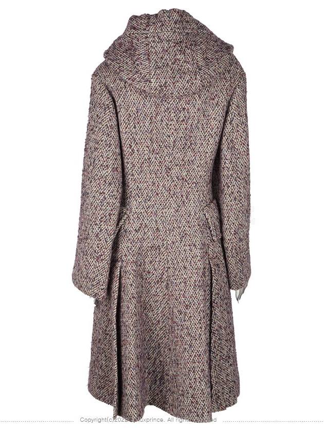 Wool Alpaca Hood Coat Purple 11105hva - VIVIENNE WESTWOOD - BALAAN 4