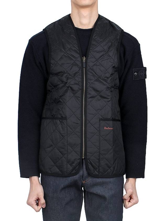 Quilted Waistcoat Zip In Liner Vest Black - BARBOUR - BALAAN 3