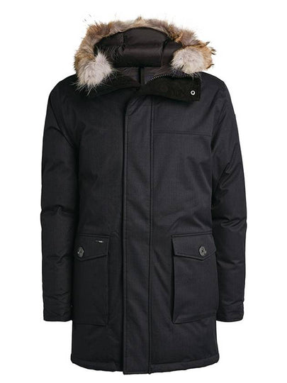 Yves Hooded Fur Padded Parka Black - NOBIS - BALAAN 2