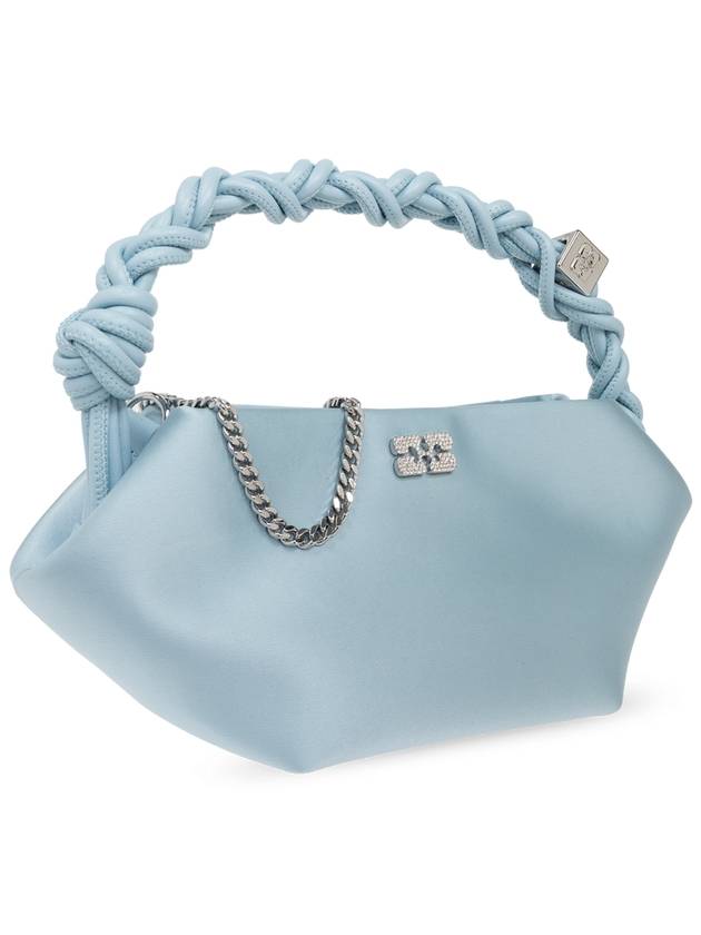 Ganni Handbag With Logo, Women's, Light Blue - GANNI - BALAAN 4