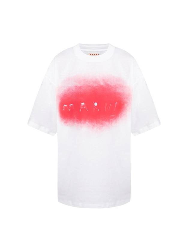 Printed T-shirt Women's White - MARNI - BALAAN 1