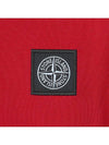 Pique Stretch Cotton Short Sleeve Polo Shirt Red - STONE ISLAND - BALAAN 6