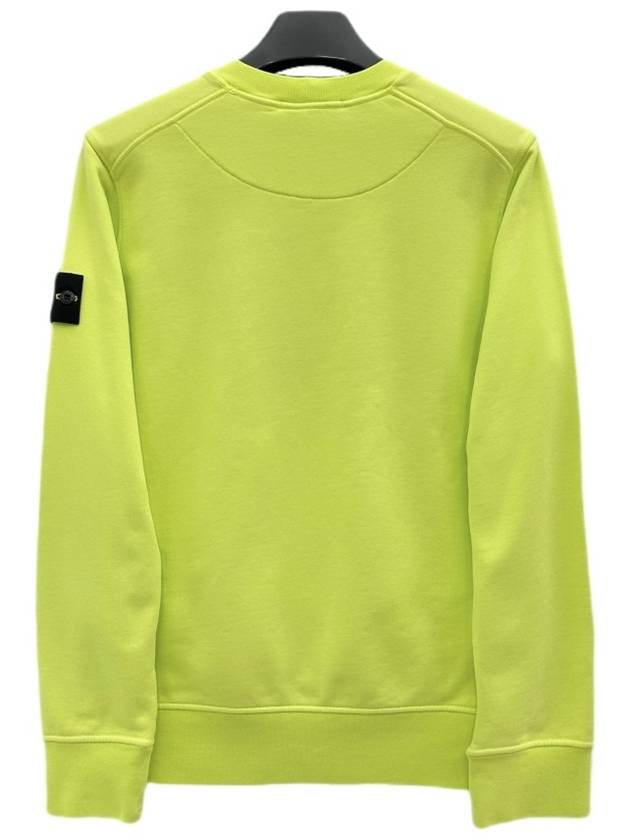 Wappen Patch Crew Neck Sweatshirt Neon Yellow - STONE ISLAND - BALAAN 3