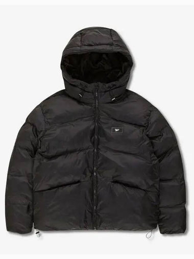 Small wappen hood short puffer women black - REEBOK - BALAAN 1