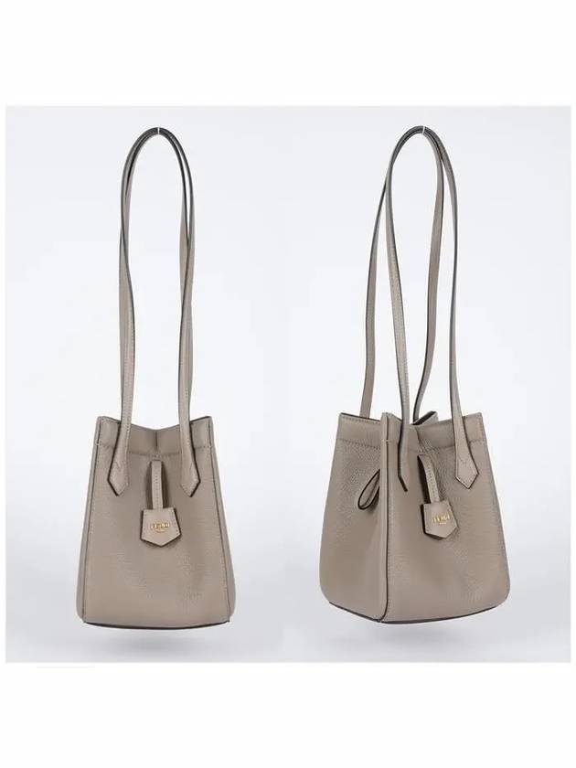 Origami Mini Bucket Bag Dove Grey - FENDI - BALAAN 3