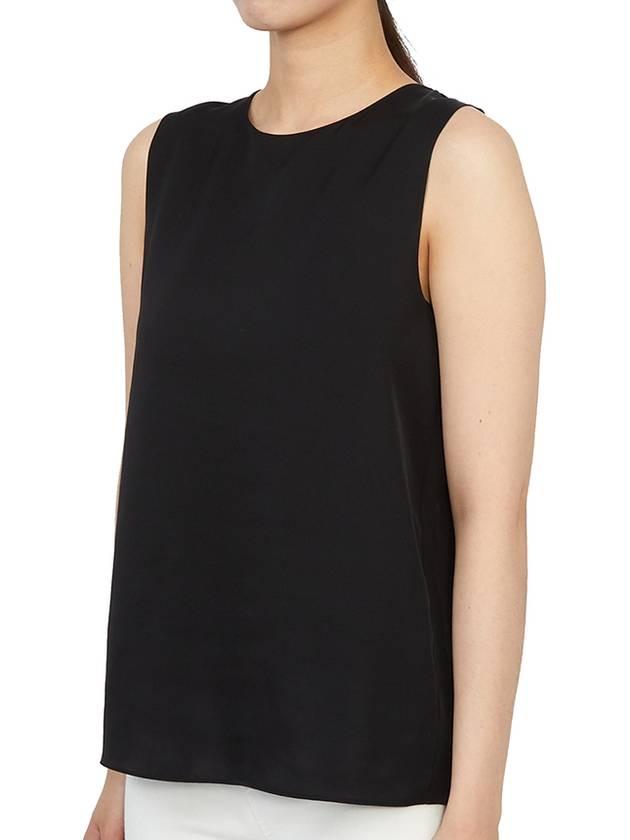 Silk Georgette Sleeveless Black - THEORY - BALAAN 3