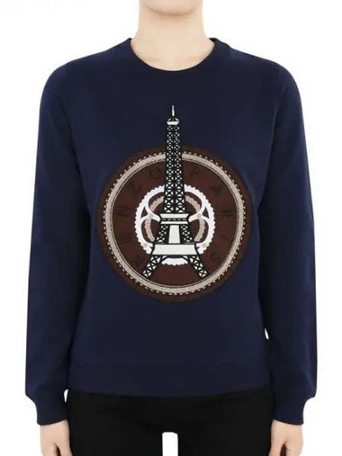 Women s Eiffel Tower Sweatshirt Navy 2SW742 4XJ 78 270329 1062569 - KENZO - BALAAN 1