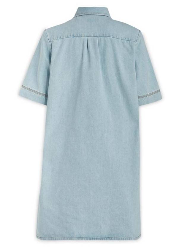 Lopez Denim Short Dress Light Blue - A.P.C. - BALAAN 3