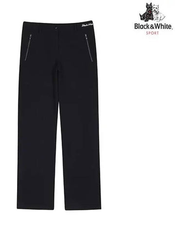 Women s obi modified bootcut 10cm pants 5034LXWN BLACK - BLACK&WHITE - BALAAN 1