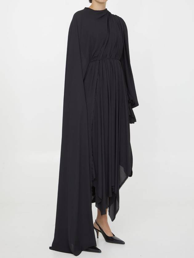 black all in asymmetrical dress 768709TGO081000 B0560955650 - BALENCIAGA - BALAAN 3