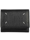 Zip Compact Tri-Fold Half Wallet Black - MAISON MARGIELA - BALAAN 3