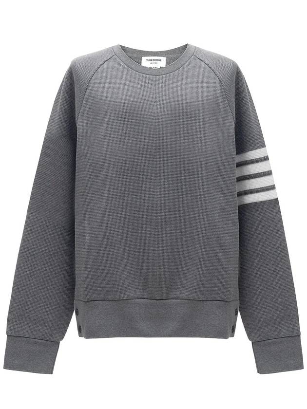 4 Bar Stripe Sweatshirt Grey - THOM BROWNE - BALAAN 3