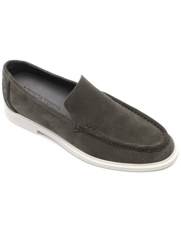 Astaire Suede Loafers Light Graphite - BOTTEGA VENETA - BALAAN 4