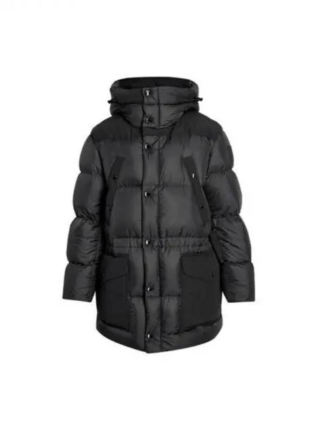 Logo Applique Nylon Puffer Coat Black - BURBERRY - BALAAN 2