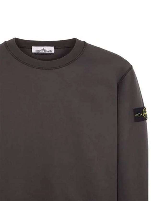 Wappen Patch Garment Dyed Sweatshirt Charcoal - STONE ISLAND - BALAAN 4