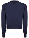 Baby Fox Patch Regular Cardigan Blue - MAISON KITSUNE - BALAAN 3