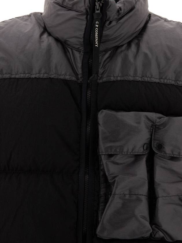 Eco Chrome-R Mixed Down Vest Black - CP COMPANY - BALAAN 4