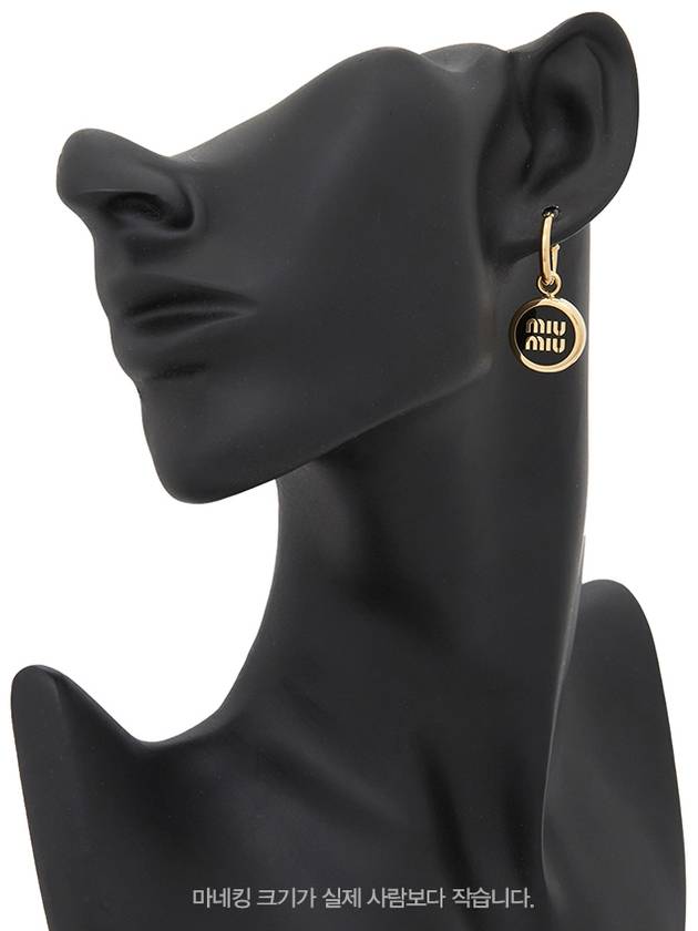 Logo Earrings 5IO102 2F6TF0002 B0011018830 - MIU MIU - BALAAN 6