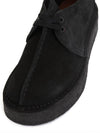 Trek Wedge Suede Loafers Black - CLARKS - BALAAN 8