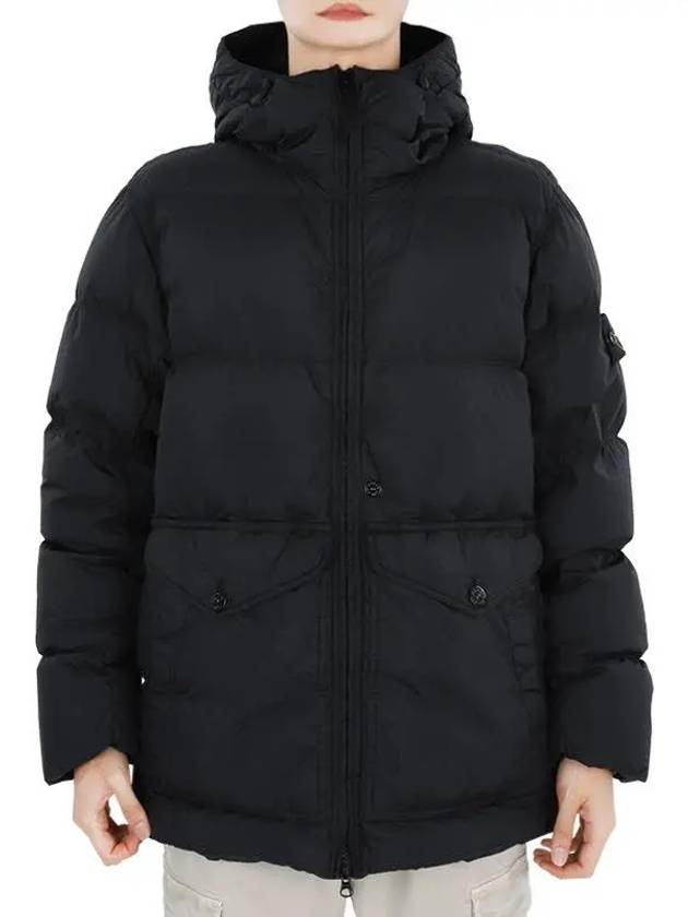 Crinkle Reps Re-Nylon Down Padding Black - STONE ISLAND - BALAAN 2