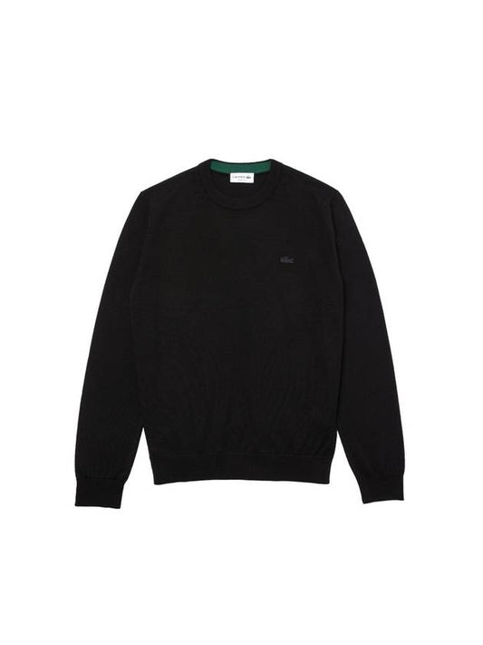 Crewneck merino wool sweater - LACOSTE - BALAAN 1