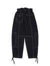 Light Slub Pocket Track Pants Black - GANNI - BALAAN 3