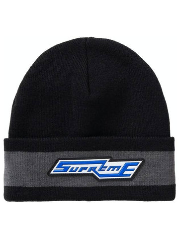 Cuff Stripe Beanie Black Cuff Stripe Beanie - SUPREME - BALAAN 1