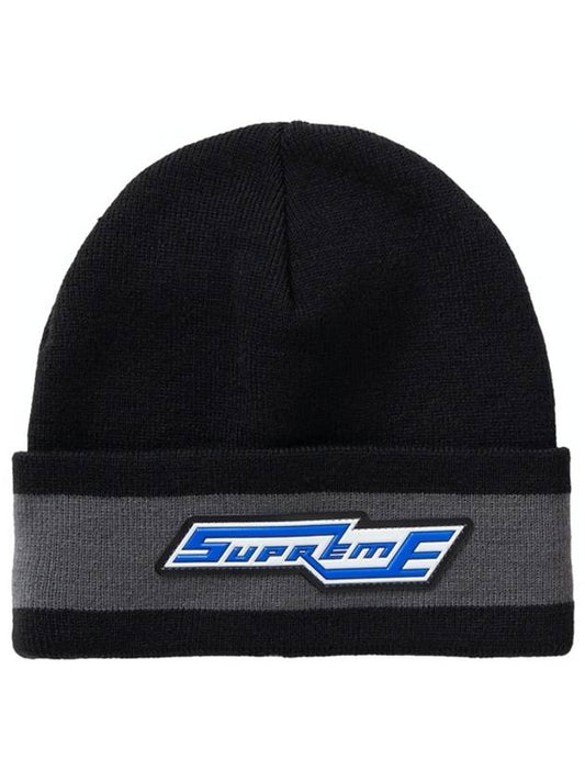 Cuff Stripe Beanie Black Cuff Stripe Beanie - SUPREME - BALAAN 1