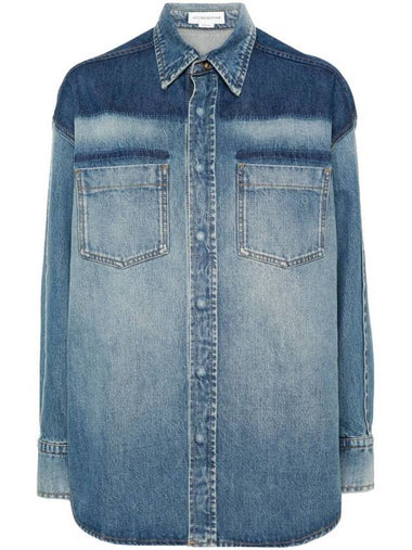 Victoria Beckham Lightened Denim Shirt Clothing - VICTORIA BECKHAM - BALAAN 1